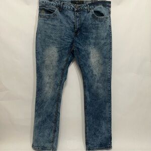 Rocawear Stone Washed Straight Leg Denim Jeans Men’s 40X32